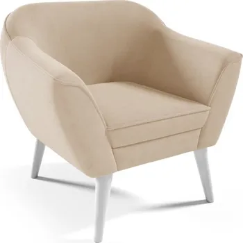 Křeslo Křeslo Viola - Velutto 02 Barva nožiček: Bílá