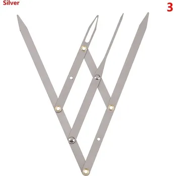 Make-up Nerezové pravítko pro permanentní make-up obočí - A3