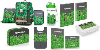 Set školních potřeb Karton P+P Premium Light 11dílný školní set Playworld Minecraft 2024