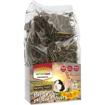 Krmivo pro hlodavce Bylinky NATURE LAND Botanical se žlutými květy 100g