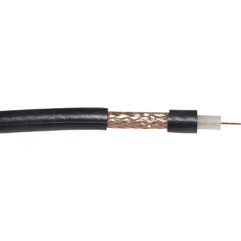 Video kabel VOKA Kabelwerk RG59 B/U, 300905-01 koaxiální kabel, vnější Ø: 6.10 mm, 75 Ω, černá, metrové zboží