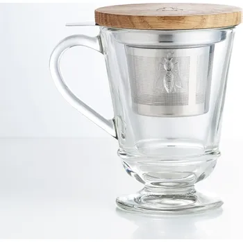 Skleněný hrnek se sítkem 270 ml Abeille – La Rochére ID_1585372