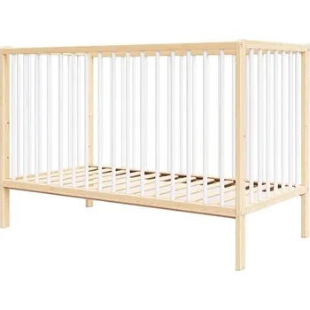 PETITE&MARS dřevěná postýlka MOONY Pine White