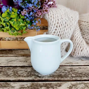 Konvice na čaj JOSEFINE mlékovka 300 ml, bílá, G. Benedikt 1882 (Porcelánová mlékovka 2. jakost)