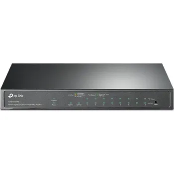 Switch TP-Link CCTV Easy Smart switch TL-SG1210MPE (8xGbE, 1xGbE uplink, 1xGbE/SFP combo uplink, 8xPoE+, 123W, fanless)