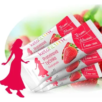 Proteinová tyčinka Fresh jahoda – extra low carb 4 × 60 g