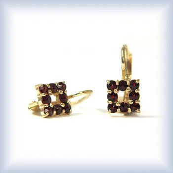 Náušnice žluté zlato