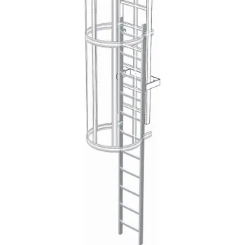 Žebřík Nástupní žebřík 3,18 m - hliník| 41445