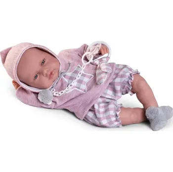 Panenka Realistické miminko - holčička Babydoo v mikině s hvězdičkou od firmy Antonio Juan (Babdydoo palabritas estrellita)