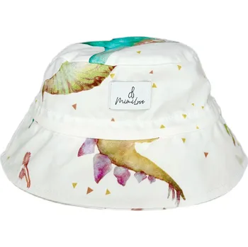 Kojenecká čepice Mimilove Bavlněný klobouček vel. 0-1 rok Dino White