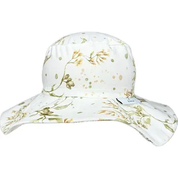 Klobouk Mimilove Bavlněný klobouček s MAŠLÍ vel. 1-3 roky Golden Birds