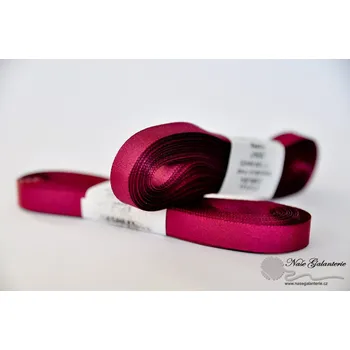 Stuha Tmavý cyklámen 9 mm / svazek