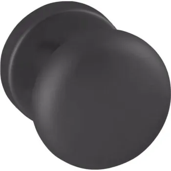 Dveřní kování TI - KOULE - R 589 bez spodní rozety, koule pevná ks BS PVD - Černá matná PVD (155)
