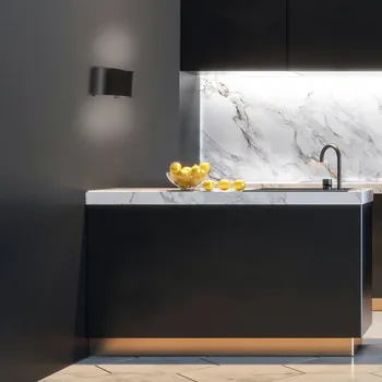 Nástěnné svítidlo Fischer & Honsel Nástěnné světlo Wall v černé barvě, Fischer & Honsel