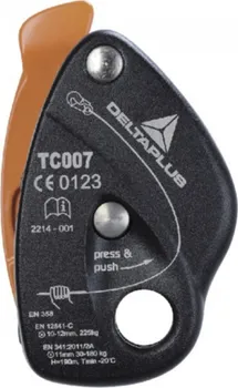slaňovací brzda Delta Plus Safecord TC007 černá/oranžová