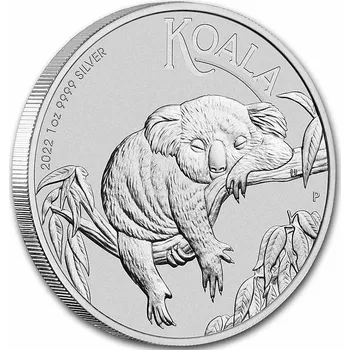 Perth Mint Australian Koala stříbrná mince 1oz 2022