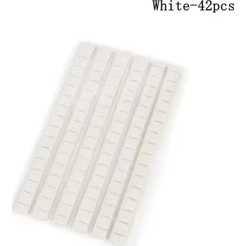 Gelové tipy na nehty s lepicí hlinkou, opakovaně použitelné - 42KS Bílá