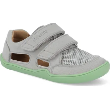 Chlapecká obuv Barefoot sandály - Waran micropel mittelgaru vegan šedá, Blifestyle Velikost: 24
