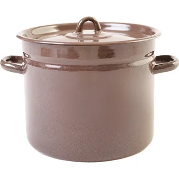 Hrnec OLYMP Olymp, Hrnec s poklicí 22 cm, 7 l (výška 18,8 cm), hnědý granit (6)