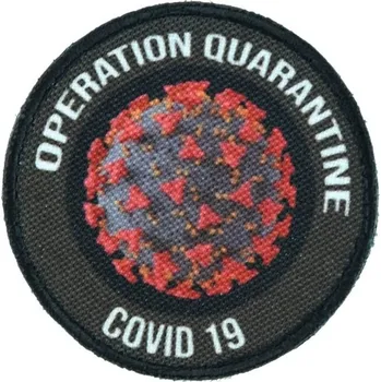 Nášivka Textilní nášivka Operation Quarantine - černá, A.C.M.