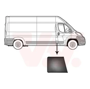 Lišta karosérie VAN WEZEL Ozdobná / ochranná lišta, boční stěna 1651406