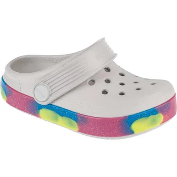 Dívčí sandály Bílé nazouváky Crocs Off Court Glitter Band Clog T 209717-1FS Velikost: 27/28