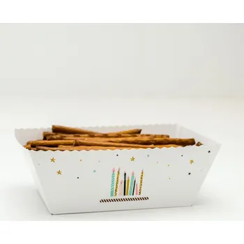 Party nádobí Miska na pochutiny 130 × 85 × 65 mm- svíčky - 1 ks