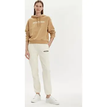 Pánská mikina Tommy Hilfiger Mikina Monotype Flock WW0WW41236 Béžová Relaxed Fit L