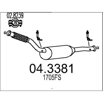 Katalyzátor Katalyzátor MTS 04.3381