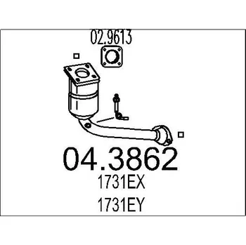 Katalyzátor Katalyzátor MTS 04.3862