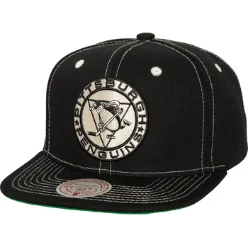 Kšiltovka Mitchell & Ness Pánská kšiltovka Pittsburgh Penguins NHL Contrast Natural Snapback Vintage