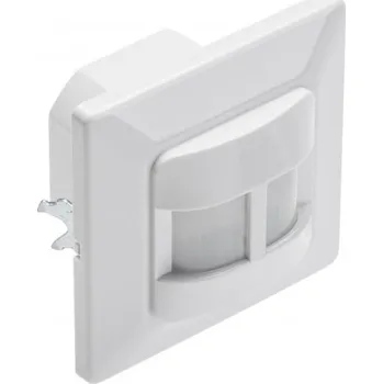Pohybové čidlo Detektor pohybu CR-16, max. 500 W, AC 220–240 V, 50/60 Hz, 190°, IP20, kompatibilní s LED, jednoduchý, bílý