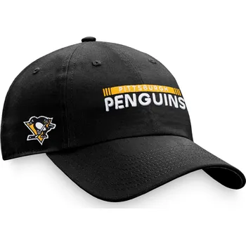 Kšiltovka Fanatics Pánská kšiltovka Pittsburgh Penguins NHL Authentic Pro Game & Train Unstr Adj Black