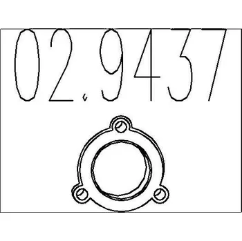 Těsnění výfuku Těsnění, výfuková trubka MTS 02.9437