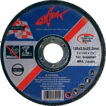 Brusný kotouč Kotouč brusný na kov GENT Metal 125/6.0mm