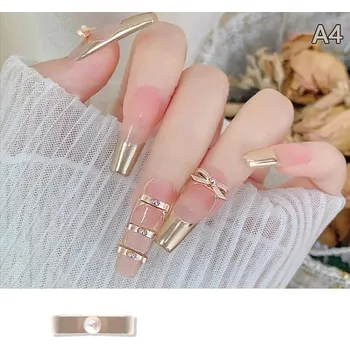 Ozdoby na nehty s mašličkami a 3D efektem - A4