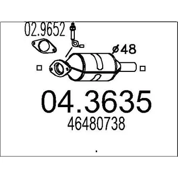 Katalyzátor Katalyzátor MTS 04.3635