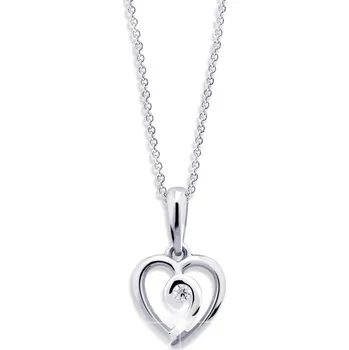 Přívěsek Cutie Jewellery Romantický přívěsek z bílého zlata Z6298-1609-40-10-X-2 + 2 měsíce na vrácení zboží