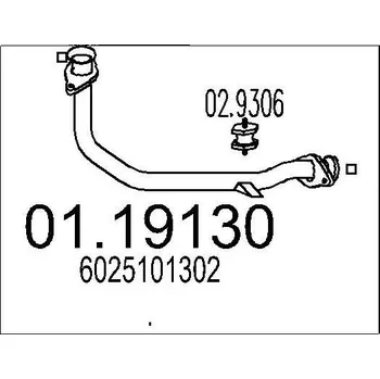 Výfuková trubka Výfuková trubka MTS 01.19130