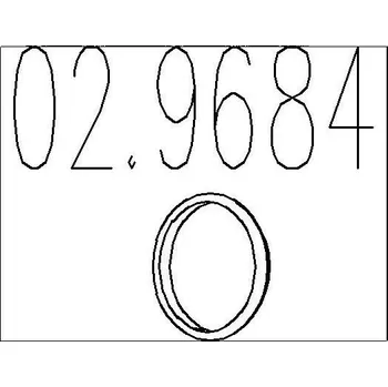 Výfukový systém Těsnicí kroužek, výfuková trubka MTS 02.9684