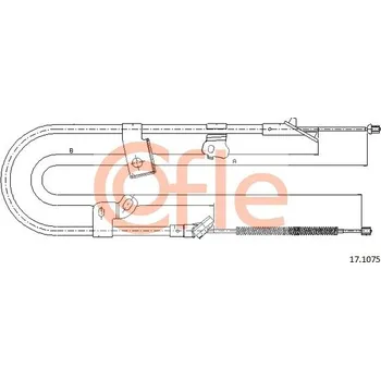 Autodíl Tažné lanko, parkovací brzda COFLE 17.1075