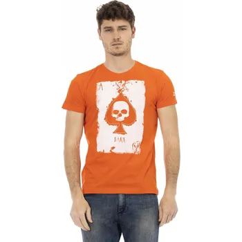 Pánská móda Pánské triko 2AT32 Trussardi Action Barva: Oranžová, Velikost: M