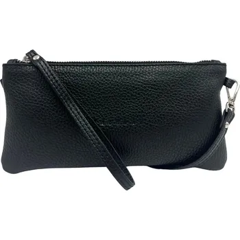 Kabelka Kožená taštička s popruhem Elen 3 střední Barva: Černá