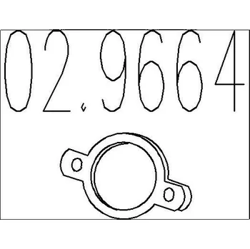 Těsnění výfuku Těsnění, výfuková trubka MTS 02.9664