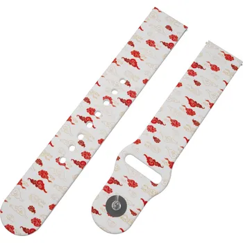 Příslušenství k chytrým hodinkám Strapido ČERVENÉ MRAKY řemínek 22 mm