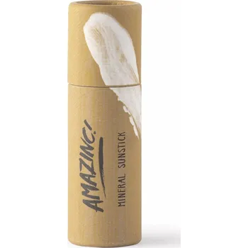 Přípravek na opalování AMAZINC Minerální opalovací tyčinka SPF 50+ - béžová, 30 g