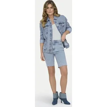 Dámské kraťasy ONLY Džínové šortky Emily 15311259 Modrá Straight Fit 28
