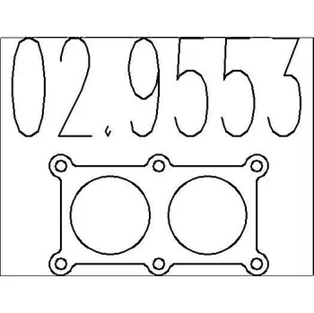 Těsnění výfuku Těsnění, výfuková trubka MTS 02.9553
