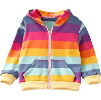 Chlapecký svetr Dětská mikina s kapucí a barevnými proužky Barva: Y, Velikost: 110