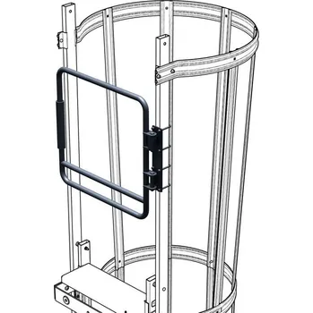 Žebřík Dvojitá bezpečnostní závora (dvířka) - pozink| 43502